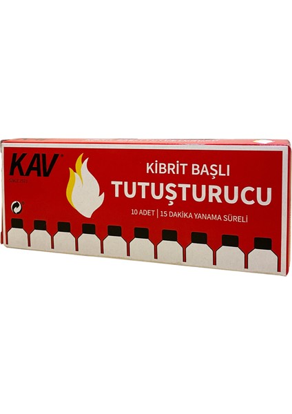 Orijinal Kibrit Başlı Tutuşturucu 10 Lu x 15 Kutu