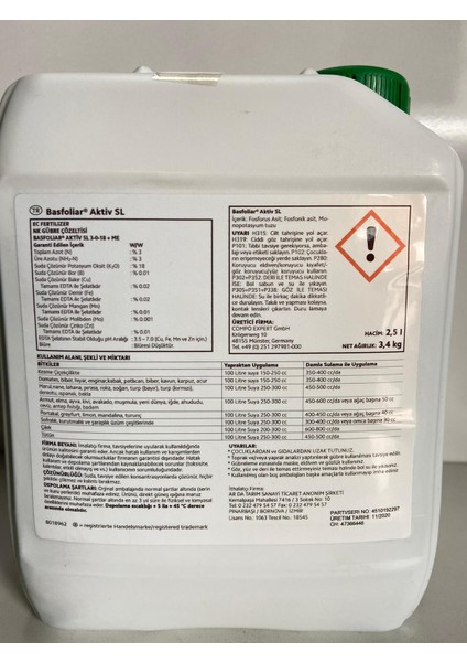 Basfoliar Aktiv Sl 2.5lt