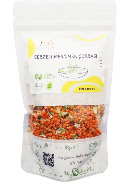 Fx Food Sebzeli Mercimek Çorbası 350 gr