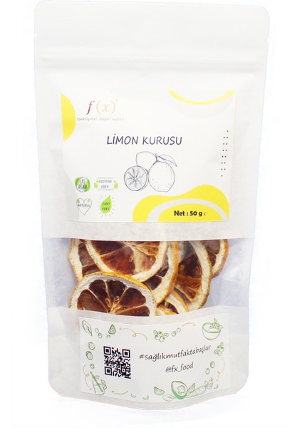 Fx Food Kurutulmuş Limon 50 gr