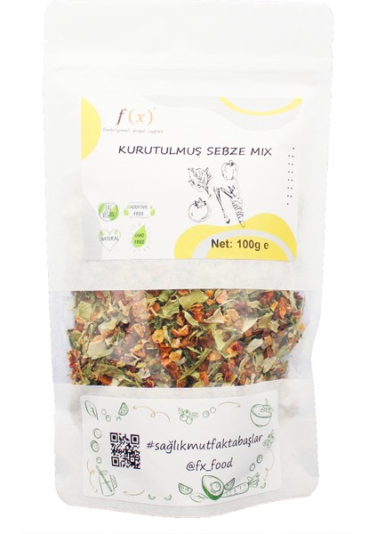 Kurutulmuş Sebze Karışımı - 100 gr(Granül)