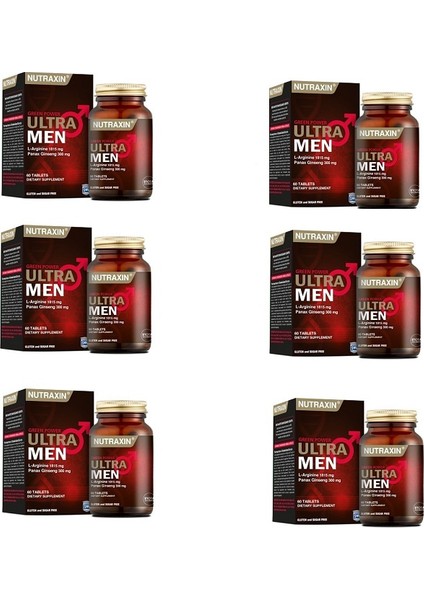 Şeker Içermeyen Ultra Men 60 Tablet x 6