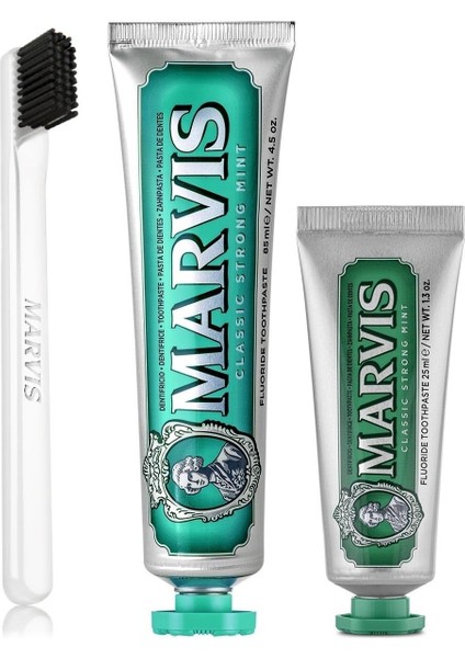 Klasik Extra Nane 3'Lü 85 Ml + 25 Ml + Marvis Yumuşak Diş Fırçası