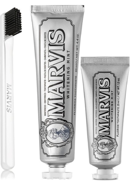 Whitening Mint 3'Lü 85 Ml + 25 Ml + Marvis Yumuşak Diş Fırçası