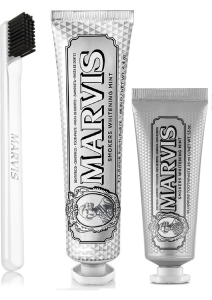 Smokers Mint 3'Lü 85 Ml + 25 Ml + Marvis Yumuşak Diş Fırçası