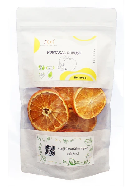 Fx Food Kurutulmuş Portakal 100 gr