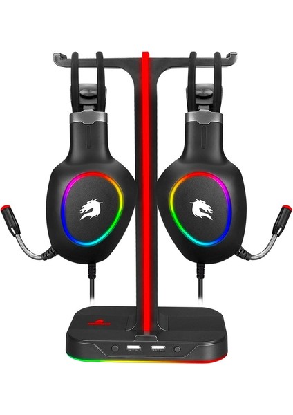 Gamebooster HS01 Rgb Aydınlatmalı Ikili Kulaklık Standı (GB-HS01)