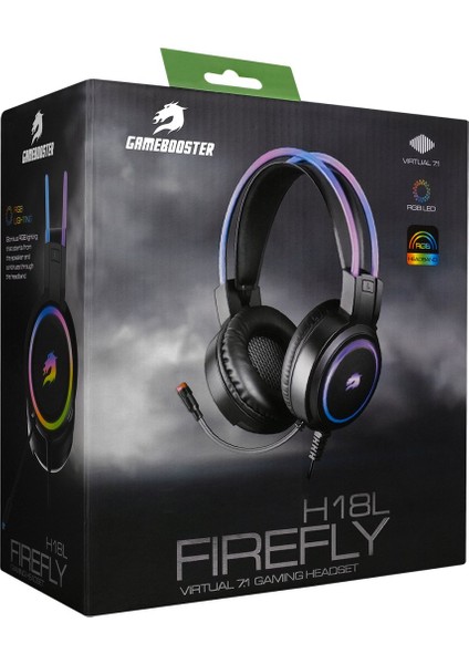 Gamebooster H18L Firefly Rgb 7.1 Oyuncu Kulaklığı (GB-H18L)