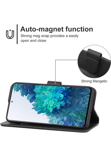 Samsung Galaxy S20 Fe Için Deri Telefon Kılıfı Siyah (Yurt Dışından) modelleri