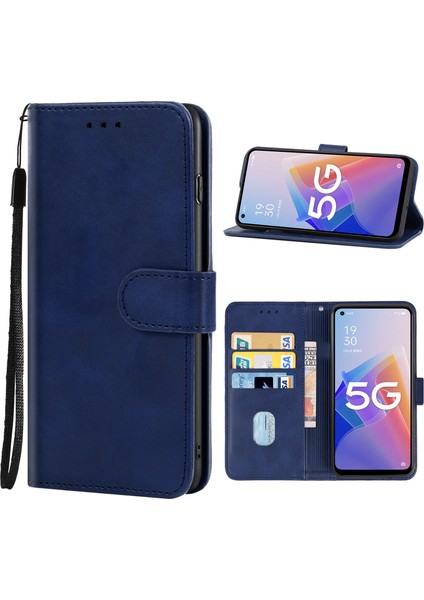 Oppo A96 Için Deri Telefon Kılıfı Kahverengi (Yurt Dışından) modelleri