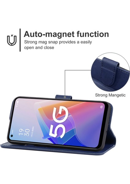 Oppo A96 Için Deri Telefon Kılıfı Kahverengi (Yurt Dışından) indirimleri