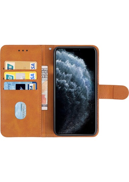 Deri Telefon Kılıfı Için iPhone 11 Pro Max Kahverengi (Yurt Dışından) fırsatları