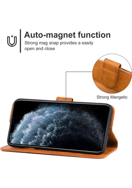 Deri Telefon Kılıfı Için iPhone 11 Pro Max Kahverengi (Yurt Dışından) indirimleri