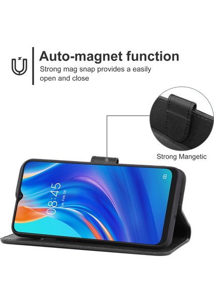 Tecno Spark 7t Için Deri Telefon Kılıfı Kahverengi (Yurt Dışından) indirimleri
