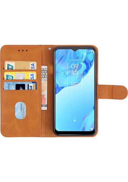 GZPLZ Tcl 20B Için Deri Telefon Kılıfı Siyah (Yurt Dışından) fırsatları