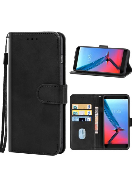 Zte Blade V9 Için Deri Telefon Kılıfı Kırmızı (Yurt Dışından) modelleri