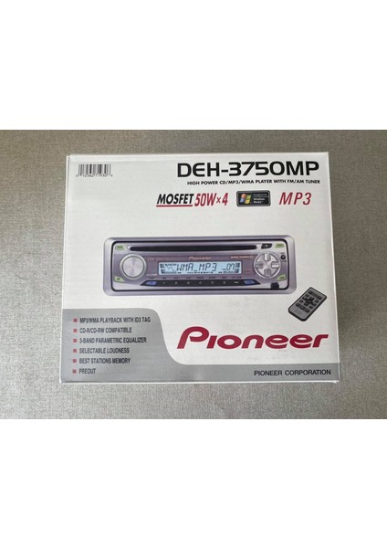 DEH-3750MP 50WX4 CD Mp3 Nostalji Oto Teyp