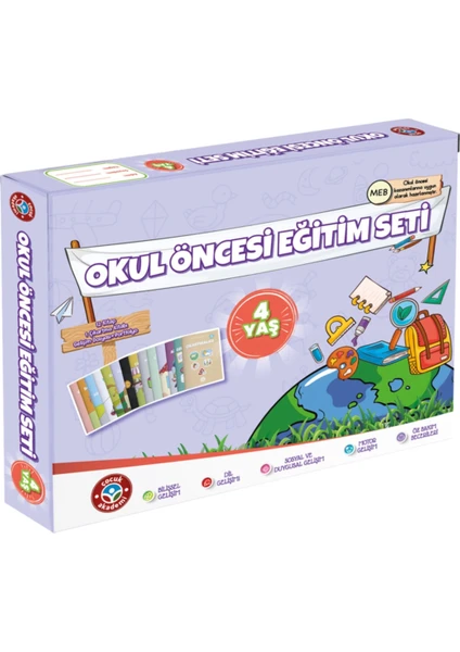 Çocuk Akademi Okul Öncesi 4 Yaş Eğitim Seti