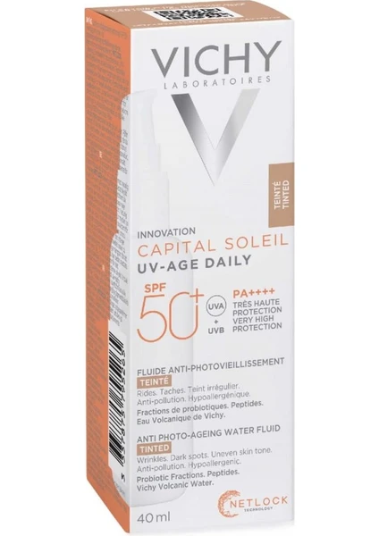 Capital Soleil Spf50+ Uv Age Daily Güneş Kremi(Tinted)  40 Ml