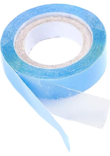 3 Yards Çift Yan Bant Rulo Tamir Saç Uzantıları Için Püfan Toupee - 0.8 cm