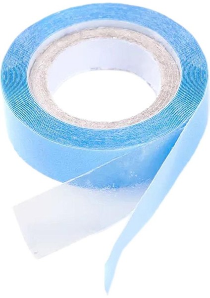 3 Yards Çift Yan Bant Rulo Tamir Saç Uzantıları Için Püfan Toupee - 0.8 cm