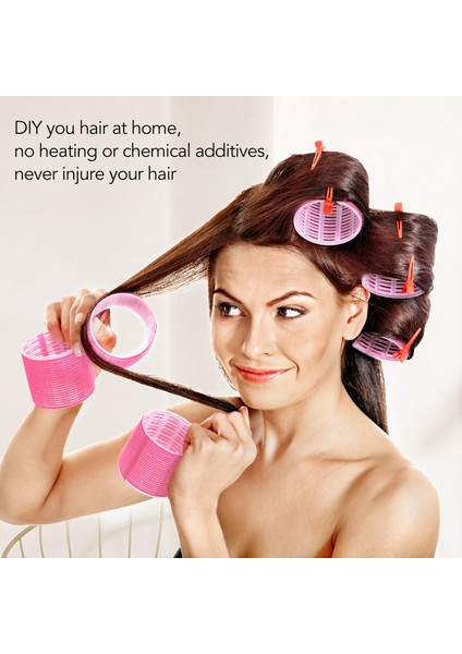 10X Saç Rulo Curling Bukleler Öz Kavrama Saç Silindirler Yapışkan Styling Curlers 20MM