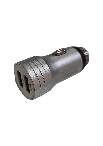 Metal Araç Şarjı 2 USB 3.1 Micro