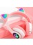 Stn-28 Bluetooth Mikrofonlu LED Işıklı Hafıza Kartı Girişli Kulak Üstü Kedi Kulaklık 2