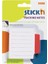 Stickn Tracking Notes Yapışkanlı Çizgili Not Kağıtları Kırmızı 21 1