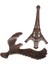 Yaratıcı Metal Kule Modeli Bina Dekor Çocuk Gençler Oyuncak Dıy El Sanatları Kırmızı Bronz 20 cm 5