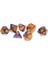 7x Akrilik Board Oyunu Zar Oyuncaklar Polyhedral Zar Roleplaying Oyunu Mavi Sarı (Yurt Dışından) 1