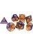 7x Akrilik Board Oyunu Zar Oyuncaklar Polyhedral Zar Roleplaying Oyunu Mavi Sarı (Yurt Dışından) 4