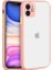 Apple iPhone 11 Kılıf Kamera Korumalı Mat Renkli Buzlu Hux Silikon 1