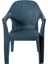 Rattan Masa Takımı 90 x 90 Camsız Masa 4 Kişilik Sandalye Seti Bahçe Balkon Teras Takımı Antrasit 2