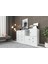 Rafli Dolapli Çekmeceli Sifonyer Beyaz 130 cm SFN-1016-Ç 1