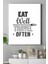 Eat Well Travel Often Mutfak Kanvas Tablo 1