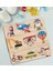 Toys Çocuklar Için 2’li Ahşap Figürlü Eğitici-Öğretici Yapboz Puzzle-5 2