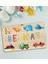 Toys Çocuklara Özel Isimli Büyük Boy Ahşap Eğitici Yapboz Puzzle 50X30CM - Model 6 1