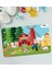 Toys Çocuklara Özel Çiftlik Konseptli Büyük Boy Ahşap Eğitici Yapboz Puzzle 50X30CM 1