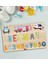 Toys Çocuklara Özel Isimli Büyük Boy Ahşap Eğitici Yapboz Puzzle 50X30CM - Model 1 1