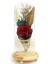 Fanus Gül 28/12CM Cam Fanus LED Işıklı Hediyelik 3