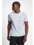 Beyaz Erkek Antrenman Kısa Kollu T-Shirt 22B-1025 1