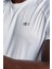 Beyaz Erkek Antrenman Kısa Kollu T-Shirt 22B-1025 4