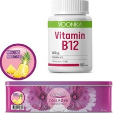Voonka Hidrolize Collagen Beauty Plus 30 Saşe+ Yetişkinler Için Vitamin B12 102 Tablet