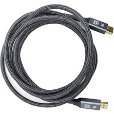 8k display port erkek erkek örgülü kablo DP kablo 2m