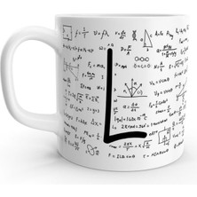 Rock'n Fox L Harfi Matematik Formül Tasarım Harfli Kupa Bardak