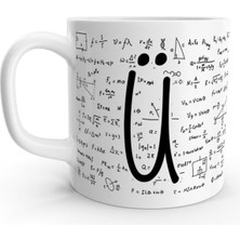 Rock'n Fox Ü Harfi Matematik Formül Tasarım Harfli Kupa Bardak