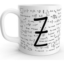 Rock'n Fox Z Harfi Matematik Formül Tasarım Harfli Kupa Bardak