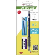 Tombow SH-300 Grip 0.7 Versatil Okul Seti Lacivert