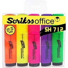 Scrikss SH712 Fosforlu Kalem 5'li
